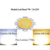 LED COB 28MM - 7W, LUMINA CALD/RECE